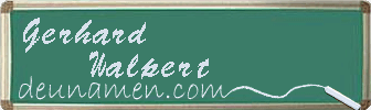 Gerhard Walpert Visitenkarte